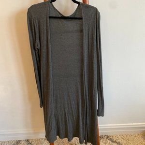 Grey Long Cardigan, Active USA, Women's Sz L